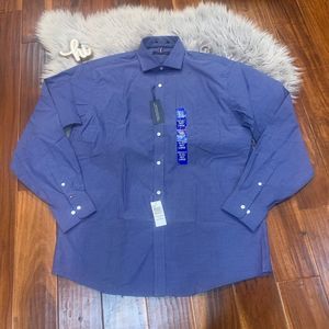 Tommy Hilfiger Mens Shirt All Season Stretch Wrinkle Resistant Dress Size L New